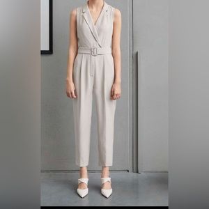 BRAND NEW with tag: MOTF PREMIUM VISCOSE BELTED BLAZER JUMPSUIT, size: small
